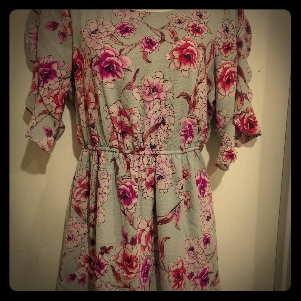 Flower Knee Length Dress SM